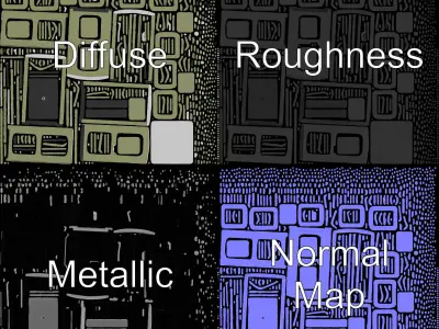 Portable Toilet D Model Pack with HighQuality Textures Low-poly 3D model