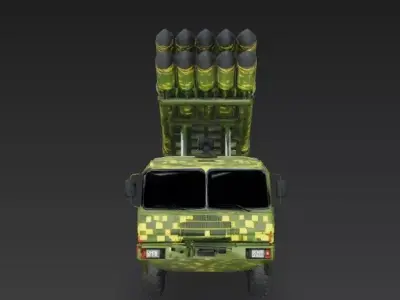 Realistic Military Rocket Launcher 3D Model Low-poly 3D model