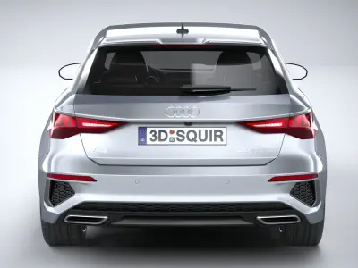Audi A3 g-tron 2024 3D model