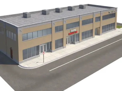Commercial-031 Office Building 3D model