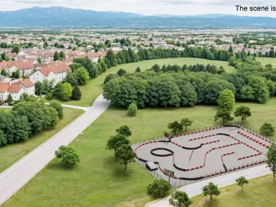 Karting Track Open Air 3D model