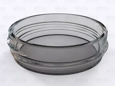Glass finish - GME 21 00 - 60 mm - Continuous thread 3D model