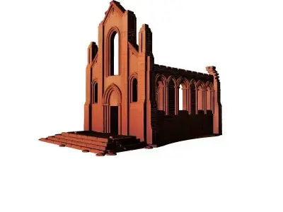 Abandoned Church 3D Printable Model 3D print model