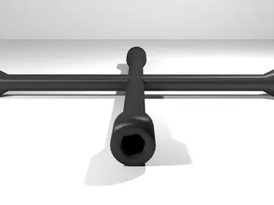 Mechanical Handtools - 4-way Lug Wrench 3D model