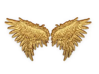 Wings Printable carved decor 11 3D model
