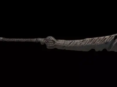 Old Weapon Sword04 Low-poly 3D model