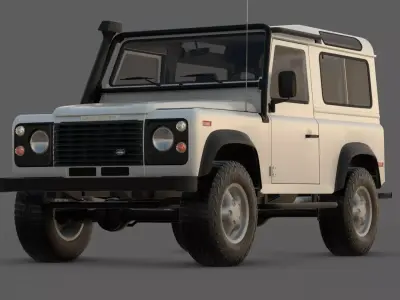 1997 Land Rover Defender 90 3D Model  The Ultimate Off-Road 3D model