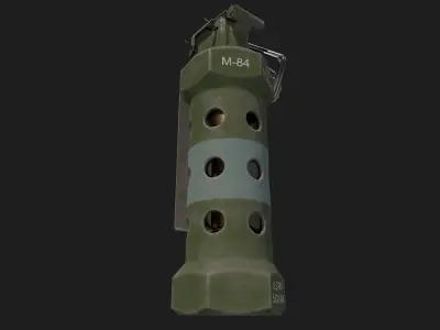 Stun Grenade Low-poly 3D model
