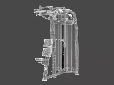 Technogym Selectorized Selection 700 Dual Pectoral Reverse Fly 3D model
