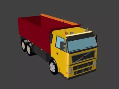 Tipper Truck Low-poly 3D model