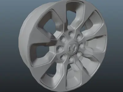 5th GEN RAM STOCK 8 LUG RIM 3D model