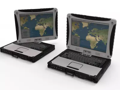 Military rugged Notebook 3D model