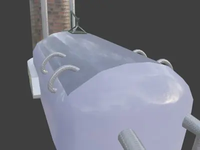 Futuristic Sleeping Pod  Free 3D model