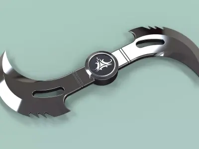 Glaive from movie Blade 3D model