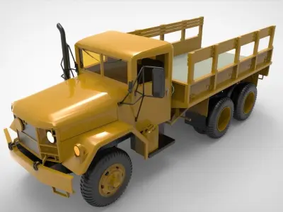 M35 half ton Cargo Truck 3D model by maryamarrumi