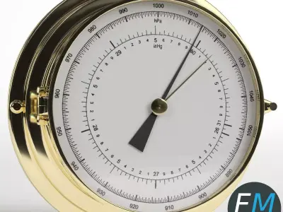 Wall Barometer 3D model