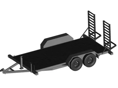 truck Trailer 3D model purchase