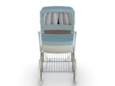 Vintage  Baby Stroller 3D model