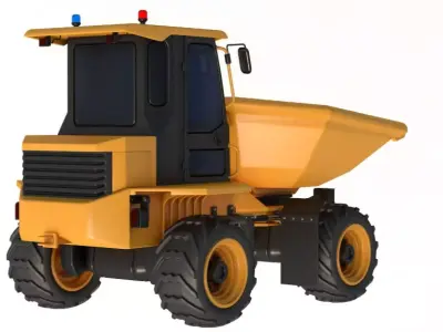JCB 6T-1 Cabbed Site Dumper 3D model