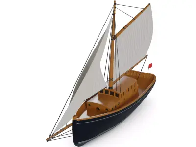 Sailboat 3D model