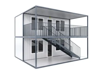 CONTAINER 01 Low-poly 3D model purchase