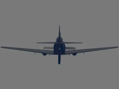 AD-4 Skyraider 3D model