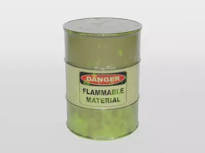 Metal barrel 3D model purchase