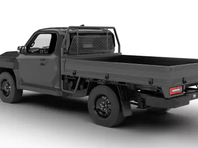 Kia Tasman Single Cab Chassis 2026 3d model 3D model