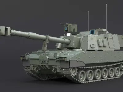 M109A7 Paladin Howitzer GR 3D model