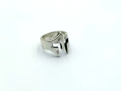 Spartan helmet ring STL model 3D print model
