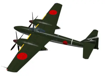 Mitsubishi Ki83 3D model