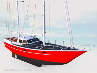 Feltz Scorpion III Sailboat  3D model