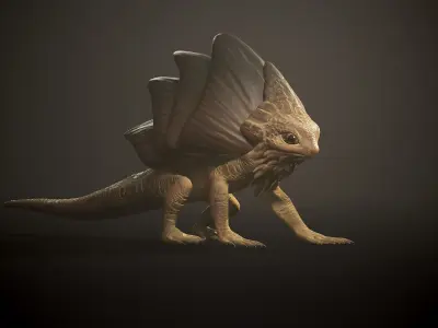 Iguana1 - Game Ready Low-poly 3D model Low-poly 3D model