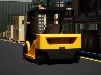 lift truck-forklift 3D model