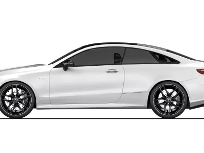 Mercedes-Benz E53 AMG Coupe 2021 3D model