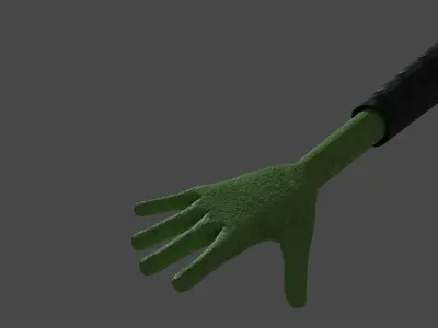 Cartoon Alien Low-poly 3D model get