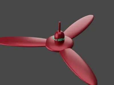 Ceiling Fan - Low Poly Free 3D model