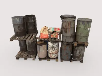 Barrel Stack 3D model