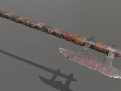 Orc Weapons Low-poly 3D model