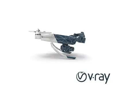 Iranian Drone Qods Mohajer 3D Model Pack Low-poly 3D model