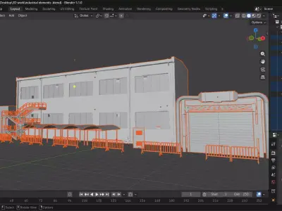 A collection for industrial elements  Free 3D model