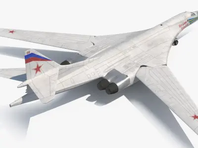 Strategic Bomber Tupolev Tu-160 Blackjack 3D model