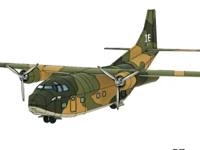 Fairchild C-123 Provider - STL files for 3D printing 3D print model
