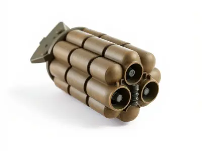 Incendiary Cluster Bomb 3D Model Pack with Dispersal Mechanism Low-poly 3D model