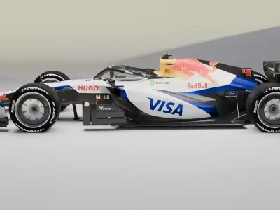 Visa Cash App RB team F1 2026 car        VCARB 03 3D model