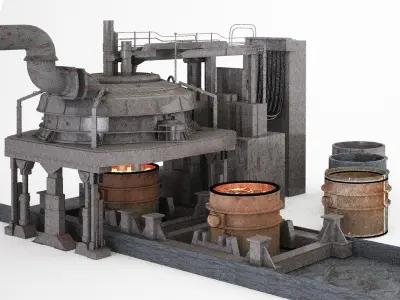 Furnace Electric Arc Furnace 3D model
