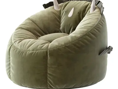 Dinosaur Bean Bag Chair 3D model