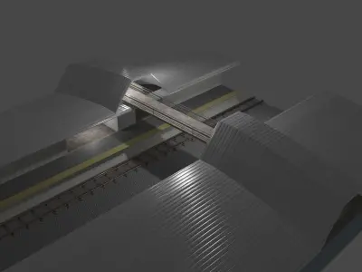 TrainStation - Estacao de Trem  3D model