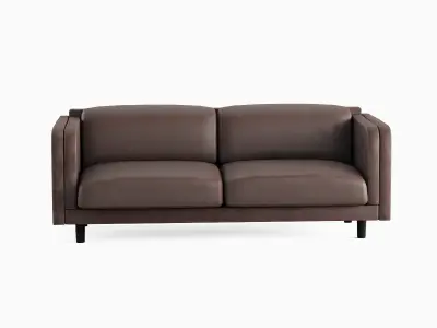 Leather Sofa 01 Low-poly 3D model