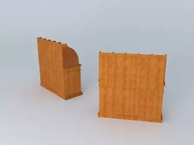 Roll Top Desk Free 3D model